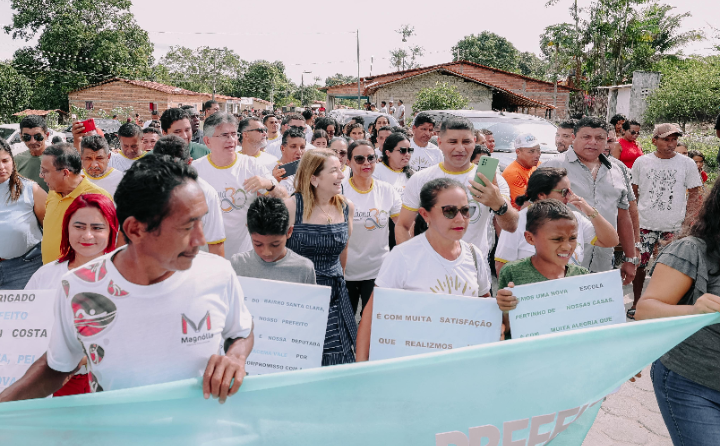 Iracema Vale prestigia entrega de obra em Belágua Daniel Matos