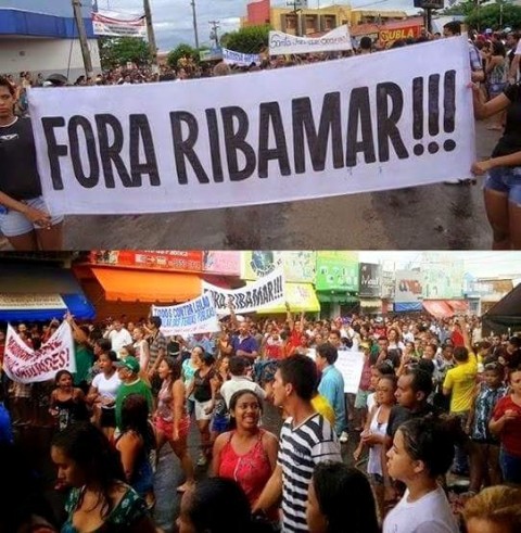 Manifestação reuniu centenas de cidadãos, que defendem a cassação do prefeito de Santa Inês