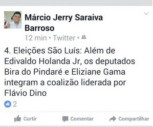 Jerry inclui Edivaldo, Eliziane e Bira em coalizão liderada por Flávio Dino