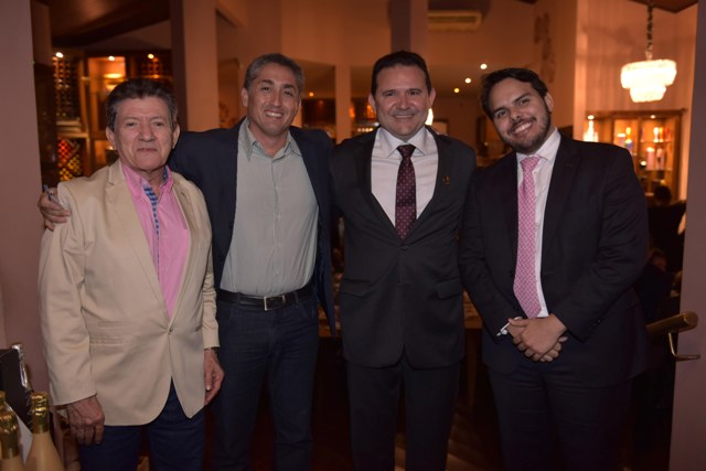 Nan Souza, Sérgio Martins, Vicente Araújo e Guilherme Oliveira no lançamento da chapa 