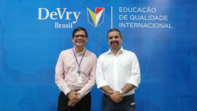 Prof. Jairo Kirk, Gerente Geral da DeVry São Luís e o empresário Rodrigo Marques, que estão à frente da Startup Conference 2016.