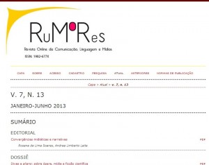 Capa Revista Rumores